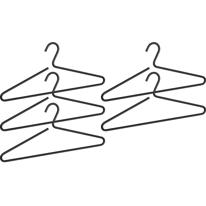 Artikelbild für WENKO Kleiderbügel Lux schwarz, 5 St., Artikelnummer 810974