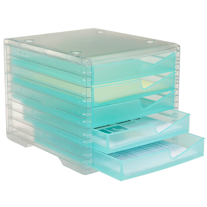 Artikelbild 4 für styro Schubladenbox styroswingbox light aqua 275-8430.25224, DIN A4 mit 5 Schubladen, 1 St., Artikelnummer 821872