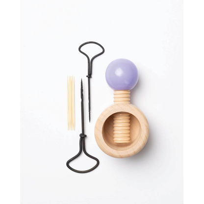 Artikelbild 4 für folia Bastelset Kastanienbohrer-Set natur/flieder, Artikelnummer 285498