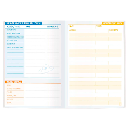 Artikelbild 4 für Häfft® Verlag Hausaufgabenheft Farbenfroh Delfine liniert DIN A5 ohne Rand, 96 Blatt, 1 St., Artikelnummer 370649