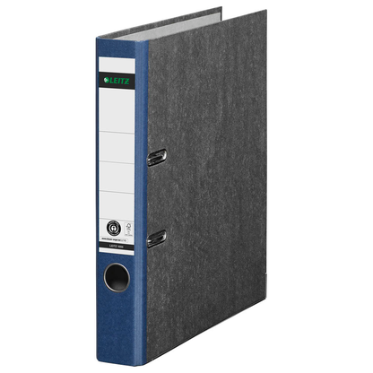 Artikelbild 2 für AKTION: LEITZ 1050 Ordner blau marmoriert Karton 5,2 cm DIN A4, 10 St., Artikelnummer 653887
