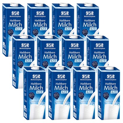 Artikelbild für Weihenstephan Milch 0,1 % 12x 1,0 l, Artikelnummer 509259