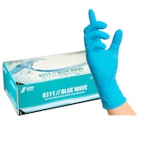 Artikelbild 1 für NITRAS MEDICAL unisex Einmalhandschuhe BLUE WAVE blau Größe L, 100 St., Artikelnummer 831943