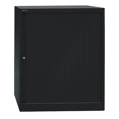 Artikelbild für BISLEY Rollladenschrank schwarz 2 Fachböden 80,0 x 43,0 x 103,0 cm, Artikelnummer 923896