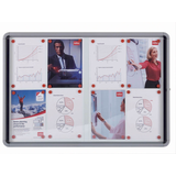 Artikelbild 1 für nobo Schaukasten silber 8x DIN A4 97,2 x 5,4 x 69,2 cm, 1 St., Artikelnummer 699590