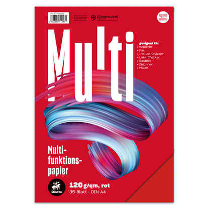 Artikelbild 2 für Staufen® Kopierpapier rot DIN A4 120 g/qm 35 Blatt, Artikelnummer 538112
