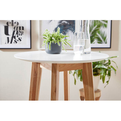 Artikelbild 3 für WOHNLING Bistrotisch rund MDF-Platte weiß 60,0 x 60,0 x 110,0 cm, 1 St., Artikelnummer 541159