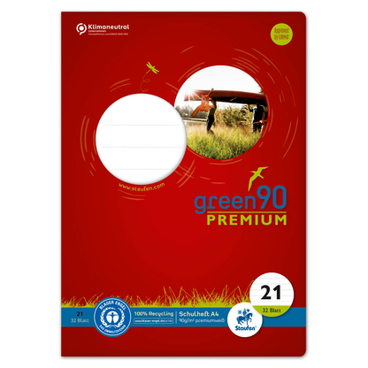 Artikelbild 5 für Staufen® Schulheft Premio Lineatur 21 liniert DIN A4 ohne Rand, 32 Blatt, 1 St., Artikelnummer 974889