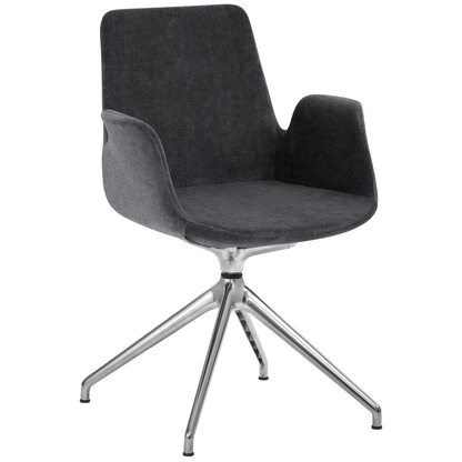 Artikelbild für Mayer Besuchersessel myHELIOS anthrazit Aluminium poliert Stoff 58,0 x 55,0 x 88,0 cm, 1 St., Artikelnummer 174419