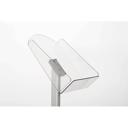 Artikelbild 5 für update displays Prospektständer silber DIN A4 25,0 x 33,0 x 100,0 cm, 1 St., Artikelnummer 217107