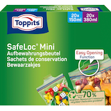 Artikelbild 1 für Toppits Gefrierbeutel SafeLoc Mini, 40 St., Artikelnummer 441578