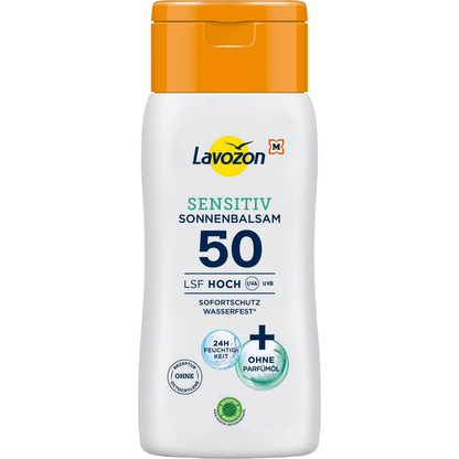 Artikelbild für Lavozon LSF 50 Hoch Sensitiv Sonnenmilch 200 ml, Artikelnummer 323521