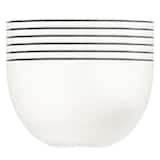 Artikelbild 1 für ID Fine Schalen Modest Black Mesa weiß Ø 13,0 cm, 6 St., Artikelnummer 634317