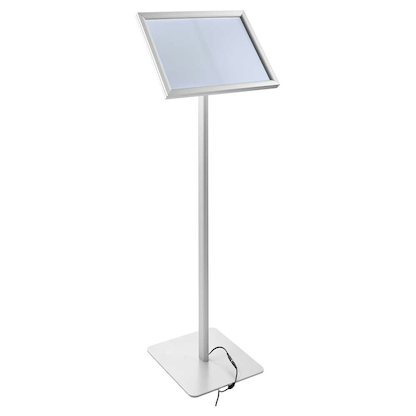 Artikelbild 2 für SPRINTIS Infoständer LED silber DIN A3 29,7 x 42,0 x 120,0 cm, 1 St., Artikelnummer 729586