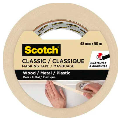 Artikelbild 2 für Scotch CLASSIC Kreppband beige 48,0 mm x 50,0 m 1 Rolle, Artikelnummer 747871