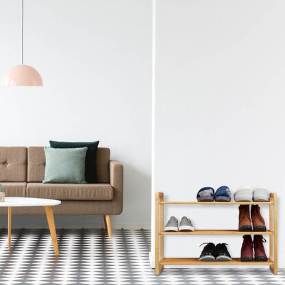 Artikelbild 4 für relaxdays Schuhregal braun 75,5 x 33,0 x 50,0 cm, 1 St., Artikelnummer 449344