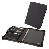 Artikelbild 1 für STOP® OCEAN PLASTIC Konferenzmappe RPET Kunstfaser DIN A4 anthrazit, Artikelnummer 146938