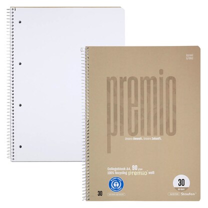 Artikelbild für Staufen® Collegeblock Premio Lineatur 30 blanko DIN A4 ohne Rand, 1 St., Artikelnummer 453518