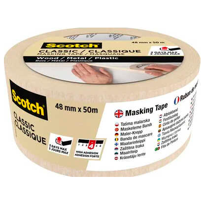 Artikelbild 3 für Scotch CLASSIC Kreppband beige 48,0 mm x 50,0 m 1 Rolle, Artikelnummer 747871