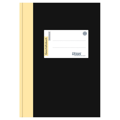 Artikelbild 2 für Ursus Geschäftsbuch DIN A5 kariert, schwarz Hardcover 192 Seiten, 1 St., Artikelnummer 991133