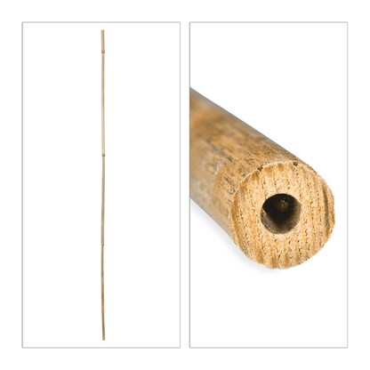 Artikelbild 5 für relaxdays Bambusstäbe Holz, Ø ca. 1,0 bis 1,7 cm braun rund, 25 St., Artikelnummer 450672