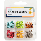 Artikelbild 1 für folia Musterbeutelklammern zum Basteln Mini-Brads Sweet 7 mm, 6 Motive, 120 St., Artikelnummer 962537