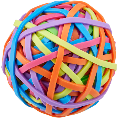 Artikelbild 2 für WIHEDÜ Gummibänder neonfarbig 3,0 mm, Ø 6,0 cm, 75 g, Artikelnummer 995535