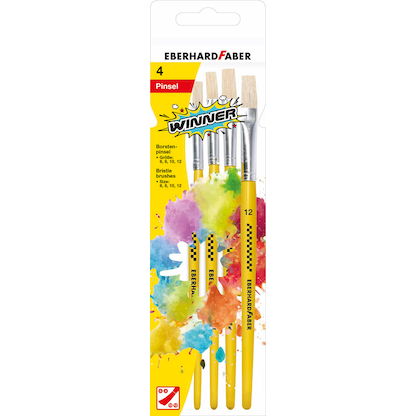 Artikelbild für EBERHARD FABER Pinsel-Set Größe 6, 8, 10, 12, 4-teilig, Artikelnummer 274429