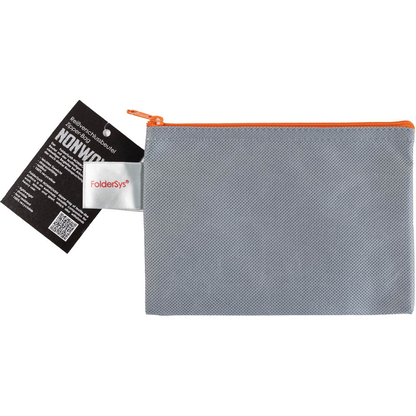 Artikelbild 3 für FolderSys Reißverschlussbeutel DIN A6 grau/orange 0,15 mm, 1 St., Artikelnummer 372981
