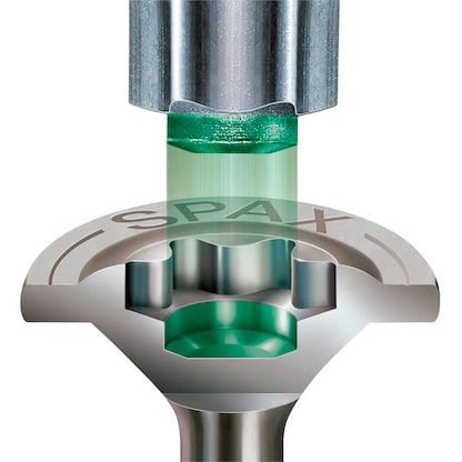 Artikelbild 8 für SPAX® Holzbauschrauben T40 Tellerkopf Edelstahl A2 0257000800805 8 mm x 80 mm, 50 St., Artikelnummer 745046