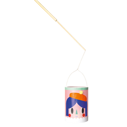 Artikelbild 4 für folia Bastelzubehör Laternenstab mit Drahtbügel + 1 LED Licht natur, Artikelnummer 693019