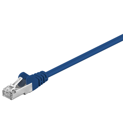 Artikelbild für goobay RJ-45 Netzwerkkabel 5,0 m blau bis zu 1,00 Gbit/Sek. bis zu 100 MHz, 1 St., Artikelnummer 152264