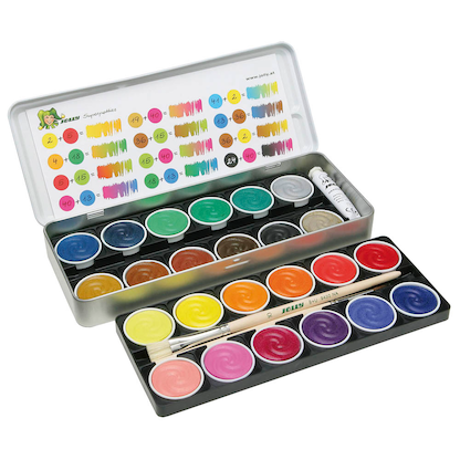 Artikelbild für JOLLY SUPERTABS Wasserfarbkasten 24 Farben, Artikelnummer 312557