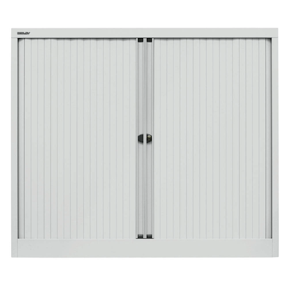 Artikelbild 4 für BISLEY Rollladenschrank lichtgrau 2 Fachböden 120,0 x 43,0 x 103,0 cm, Artikelnummer 924191