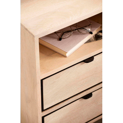 Artikelbild 6 für WOHNLING Nachttisch rechteckig Massivholz braun 43,0 x 50,0 x 60,0 cm, 1 St., Artikelnummer 314449