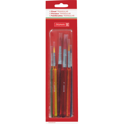 Artikelbild für BRUNNEN Triangular Pinsel-Set Größe 0,2,4,6,8,10, Artikelnummer 628049