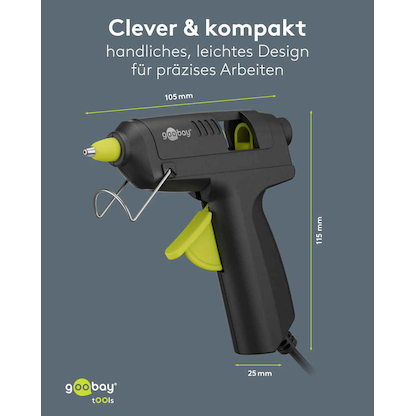 Artikelbild 11 für goobay 77825 Advanced, 20 W Heißklebepistole-Set schwarz, grün, 1 St., Artikelnummer 779577