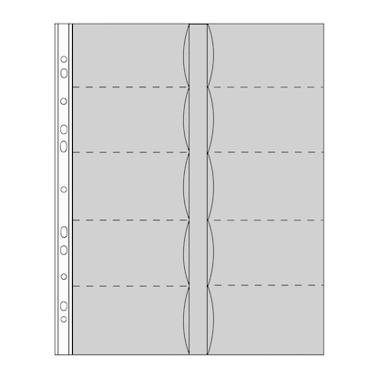 Artikelbild 4 für DURABLE Visitenkartenhüllen DIN A4 transparent glatt 0,10 mm, 10 St., Artikelnummer 130328