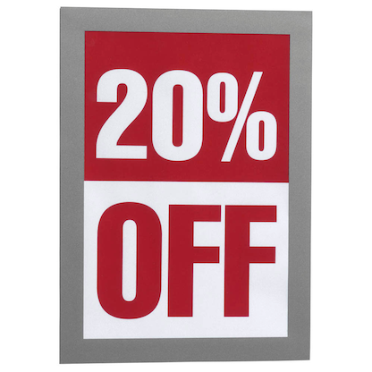 Artikelbild 3 für DURABLE Magnetrahmen selbstklebend DURAFRAME® silber A5, 2 St., Artikelnummer 510545