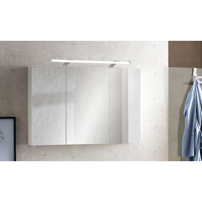 Artikelbild 6 für MÖBELPARTNER Spiegelschrank Dorina 124889 weiß glanz 100,0 x 16,0 x 75,7 cm, Artikelnummer 672871