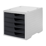 Artikelbild 1 für styro Schubladenbox styroswingbox anthrazit 275-8430.181, DIN A4 mit 5 Schubladen, 1 St., Artikelnummer 821857