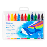 Artikelbild 1 für DONAU Wachsmalstifte farbsortiert, 12 St., Artikelnummer 694418