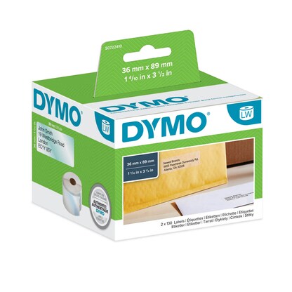 Artikelbild 2 für DYMO Etikettenrolle für Etikettendrucker S0722410 transparent, 36,0 x 89,0 mm, 1 x 260 Etiketten, Artikelnummer 471763
