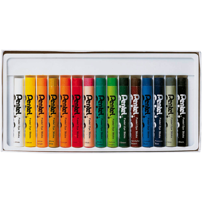 Artikelbild 3 für AKTION: Pentel Arts Stoffmalkreide farbsortiert 1 Set + GRATIS Pentel Gel-Tintenroller 