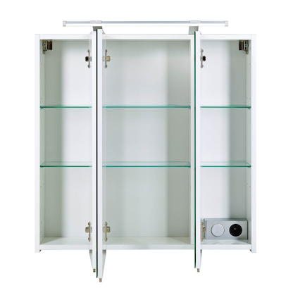 Artikelbild 6 für MÖBELPARTNER Spiegelschrank Dorina 125523 weiß glanz 70,0 x 16,0 x 75,7 cm, Artikelnummer 672883