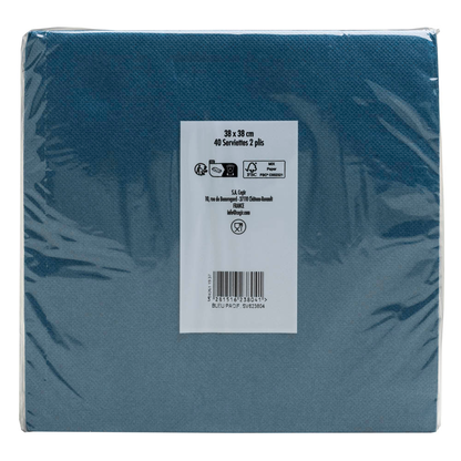 Artikelbild 4 für PROnappe Servietten pazifikblau 2-lagig 38,0 x 38,0 cm, 40 St., Artikelnummer 634756