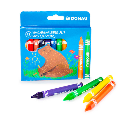 Artikelbild für DONAU Wachsmalstifte farbsortiert, 12 St., Artikelnummer 694426