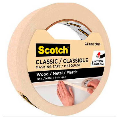 Artikelbild für Scotch CLASSIC Kreppband beige 24,0 mm x 50,0 m 1 Rolle, Artikelnummer 747937
