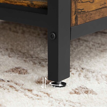 Artikelbild 7 für VASAGLE Sitztruhe LSC80BX vintagebraun, schwarz Holz 80,0 cm, Artikelnummer 760649