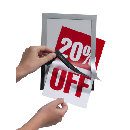 Artikelbild 2 für DURABLE Magnetrahmen selbstklebend DURAFRAME® silber A5, 2 St., Artikelnummer 510545